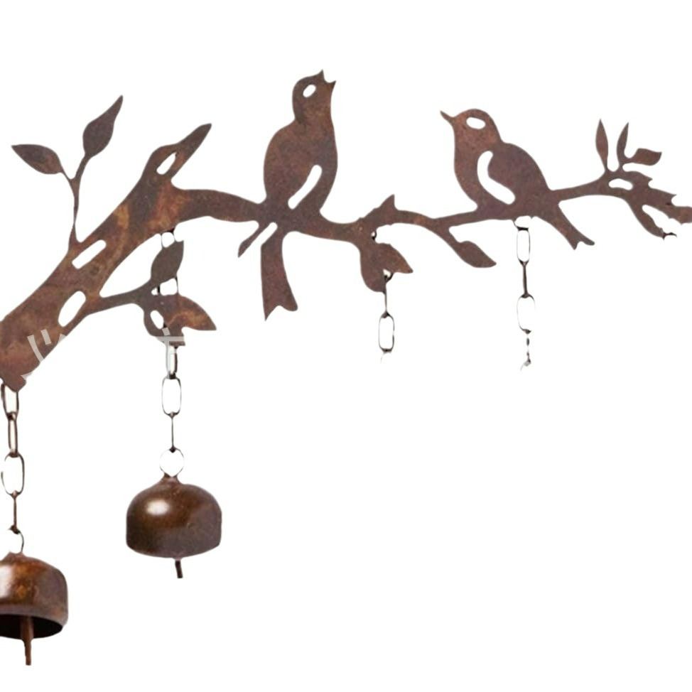 New Retro Distressed Accessories Bird Wind Chimes Pendant Iron Ornaments