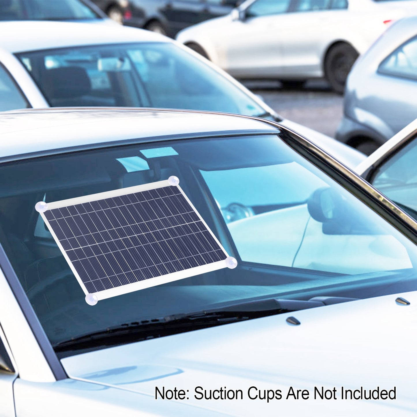 1Pc Outdoor Solar Panel 12V 25W Car Battery Charger IP68 Waterproof With 3.0A Dual USB Charging Clip Line For RV Car Boat