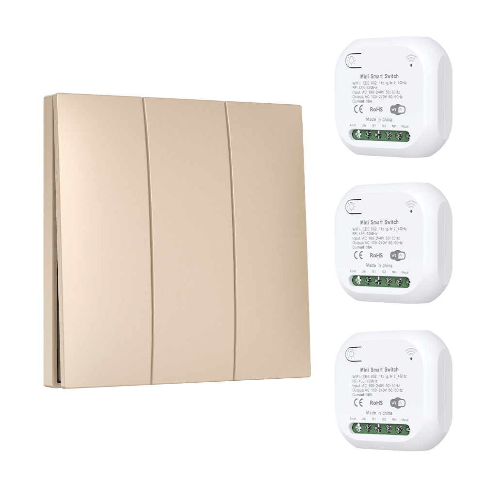 Wireless Smart Control Panel Featuring Self-powered, Wiring-free Design
