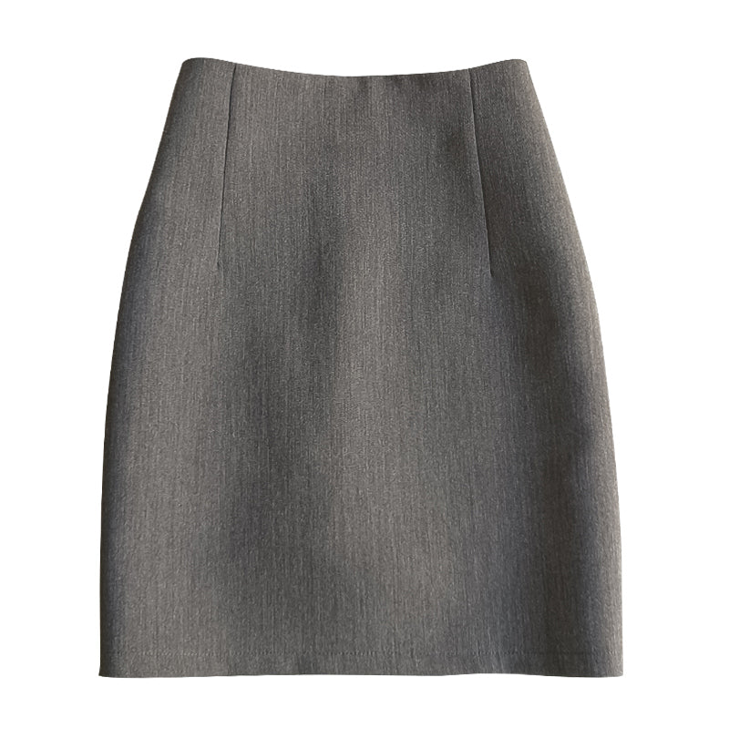 New Summer And Autumn Style Simple High-waisted A-line Solid Color Short Skirt