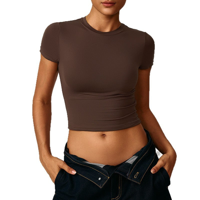 Summer New Arrival Plus-size Cropped Spicy-girl Top