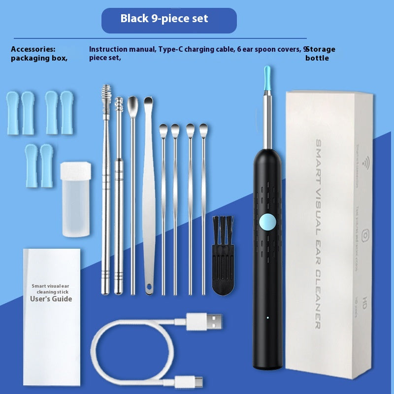 Visual Earpick With Charging Base HD Intelligent Luminous