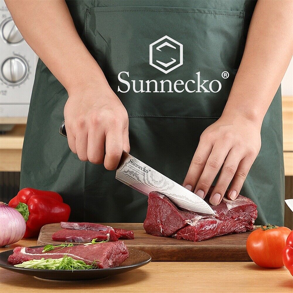 Chef Knife 6.5 Inch Kitchen Cutlery Japanese Knife Damascus Steel Meat Cleaver