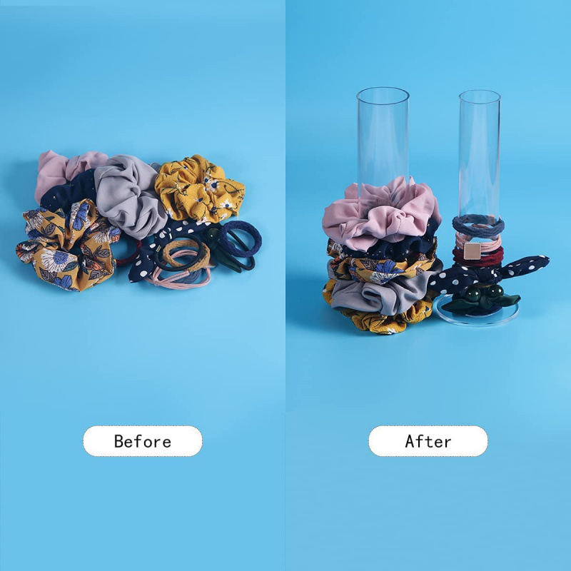 Transparent Acrylic Hair Tie And Headband Organizer