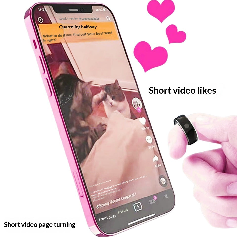 Charging-enabled Smart Ring Remote Control Page-turner