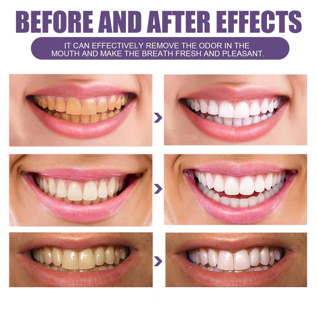 Purple Dental Powder Oral Care Cleaning Tartar Calculus