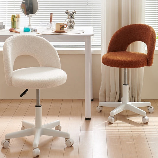 Fleece-lined Computer Chair For Girls Bedrooms