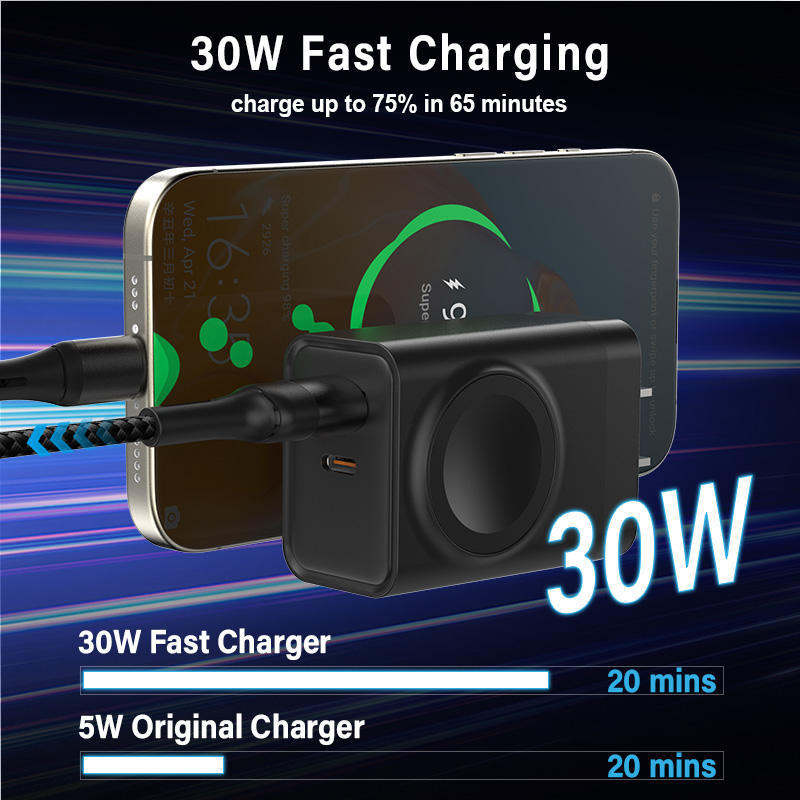 Wireless Charging Adapter For Phone And Smartwatch