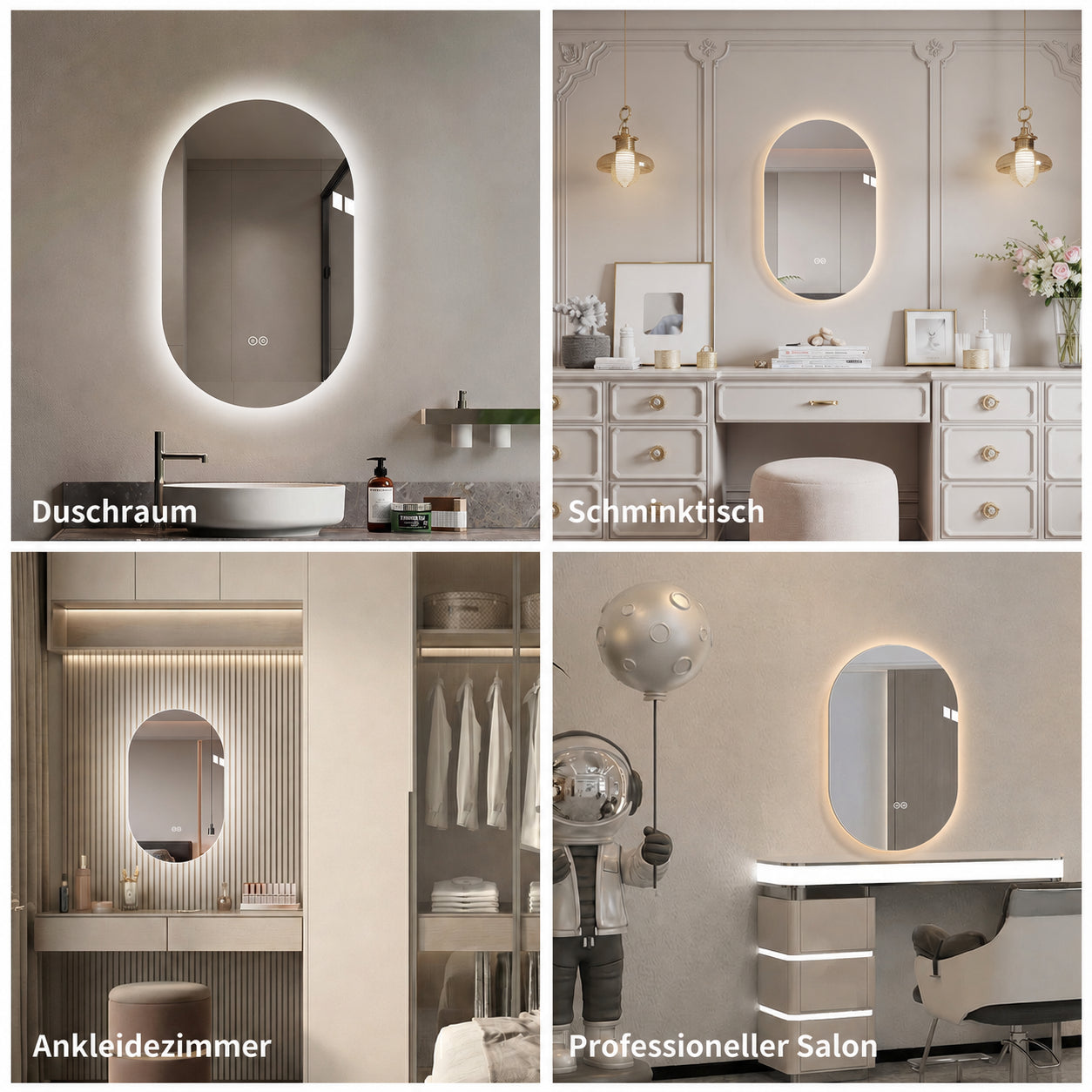 60x90cm Smart Wall Mounted LED Touch Screen Anti-fog Mirror Bathroom Mirror, Barber Shop Mirror