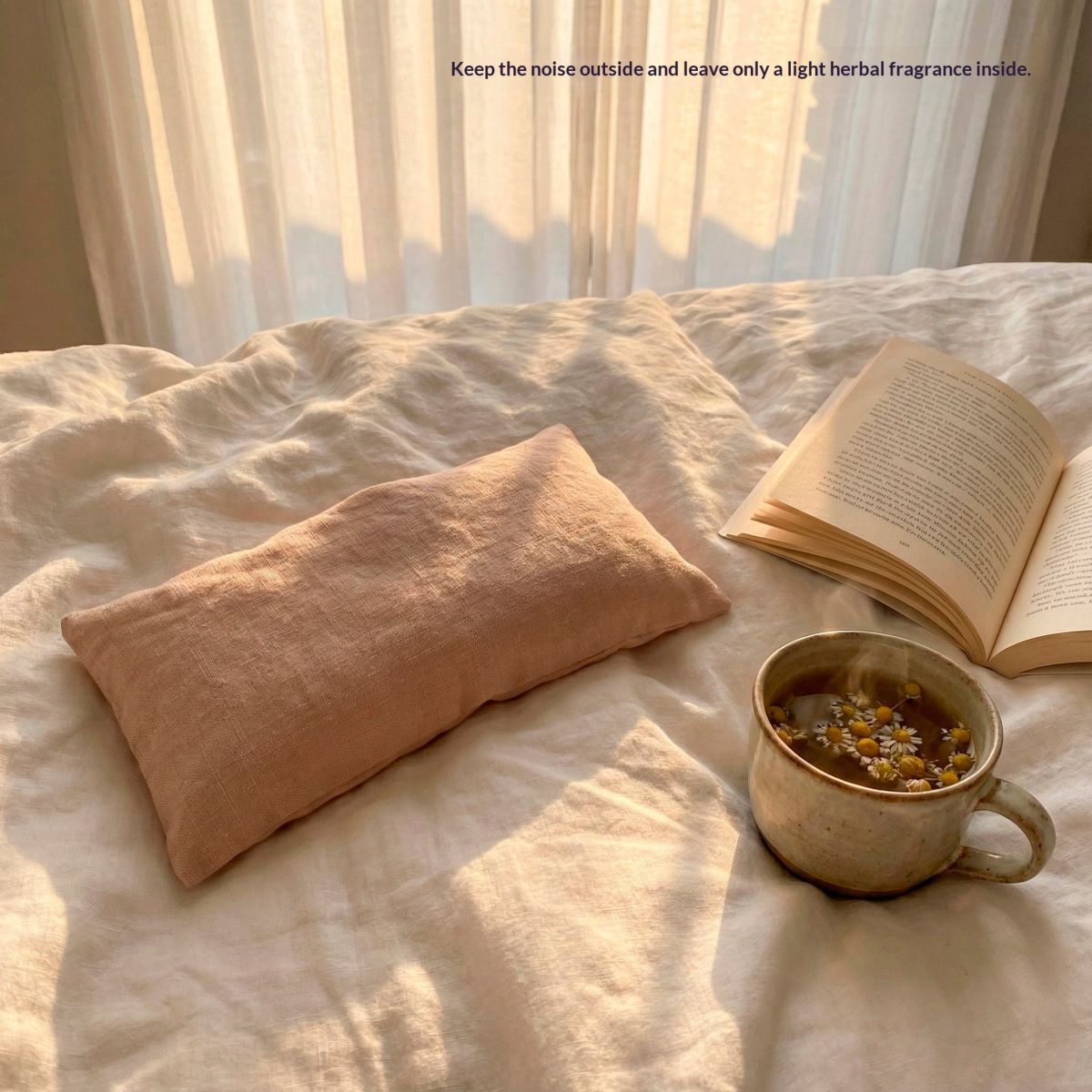 Yoga Meditation Healing Linen Lavender Eye Pillow Cover