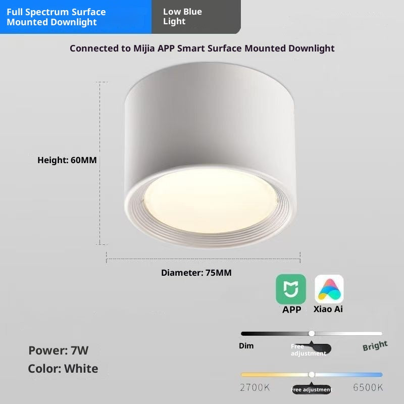 Dimmable Smart Downlight With Stepless Brightness Adjustment