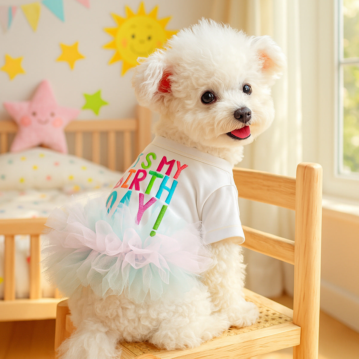 Holiday Pet Clothes For Cats And Small Dogs Happy Birthday And Easter Shirt Ballet Tutu