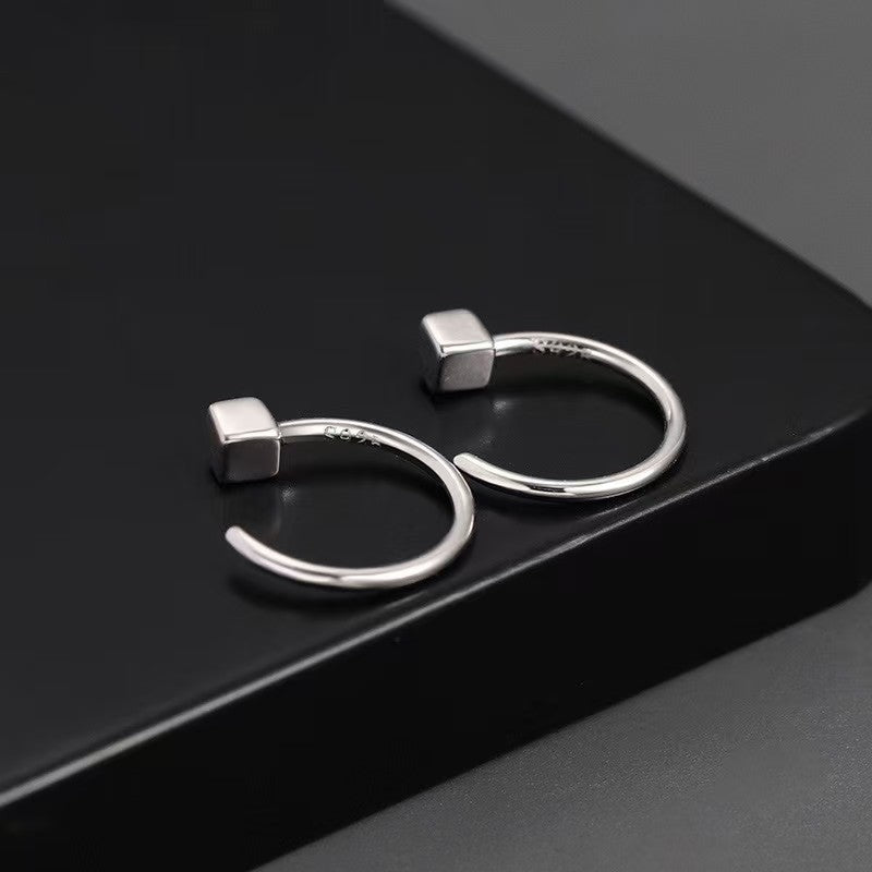 2026 Hot Trend Minimal Men Ear Studs, All Occasion High-End All-Match Earrings, Retro Vintage Fashion Clip Earrings For Young Trendy Girls