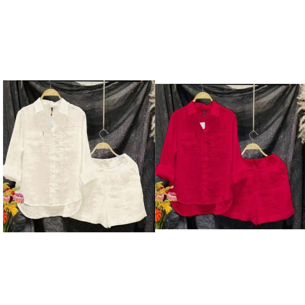 Fashion Solid Color Shirt Outfit