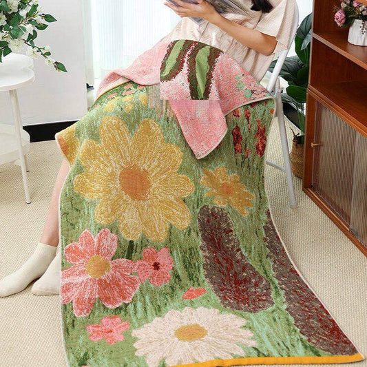 Pure Cotton Gauze Bath Towel For Adults Household Use