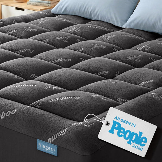 Bamboo Fiber Cooling Thickened Mattress Topper