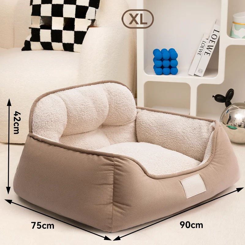 Cozy Plush Pet Bed Warm Washable Fluffy Sofa Toys Medium Dog Bed Kennel Indoor Blanket