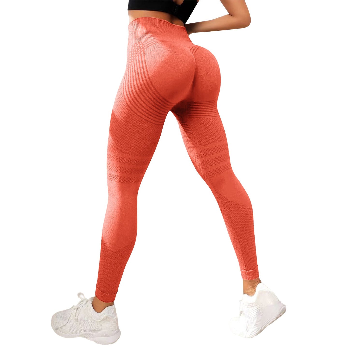 Seamless Hip-lifting Fitness Pants For Women's Abdomen
