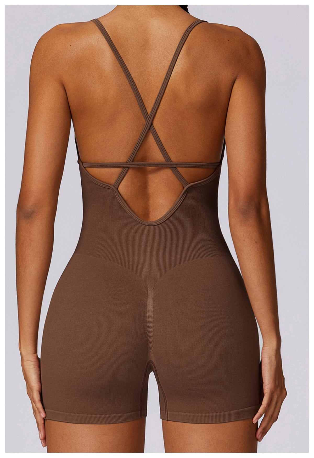 Fitness Seamless Beauty Back Yoga Jumpsuit Sports One-piece