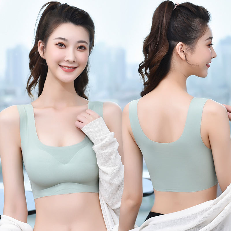 Seamless Underwear One-piece Women's Ice Silk Back Shaping Sports Yoga