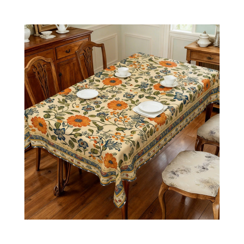 Water-wash, Scald-proof Desk Mat Instagram-style Rectangular Tablecloth