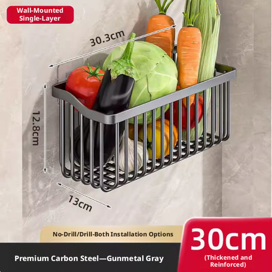 Kitchen fruit basket shelf-gray-small-1 piece