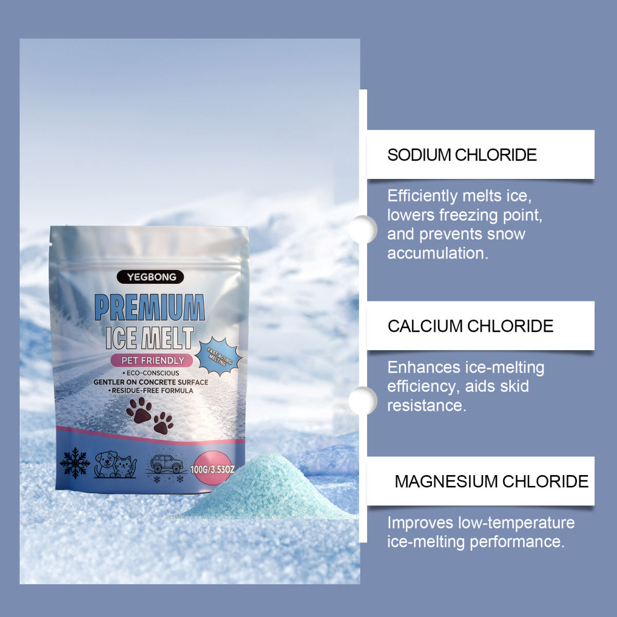 Pet-friendly De-icer