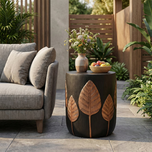 Outdoor LightWeight Concrete Side Table,Copper 73440.00