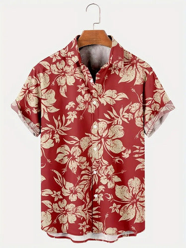 Mens 3D-printed Breathable Fashion Casual Shirt