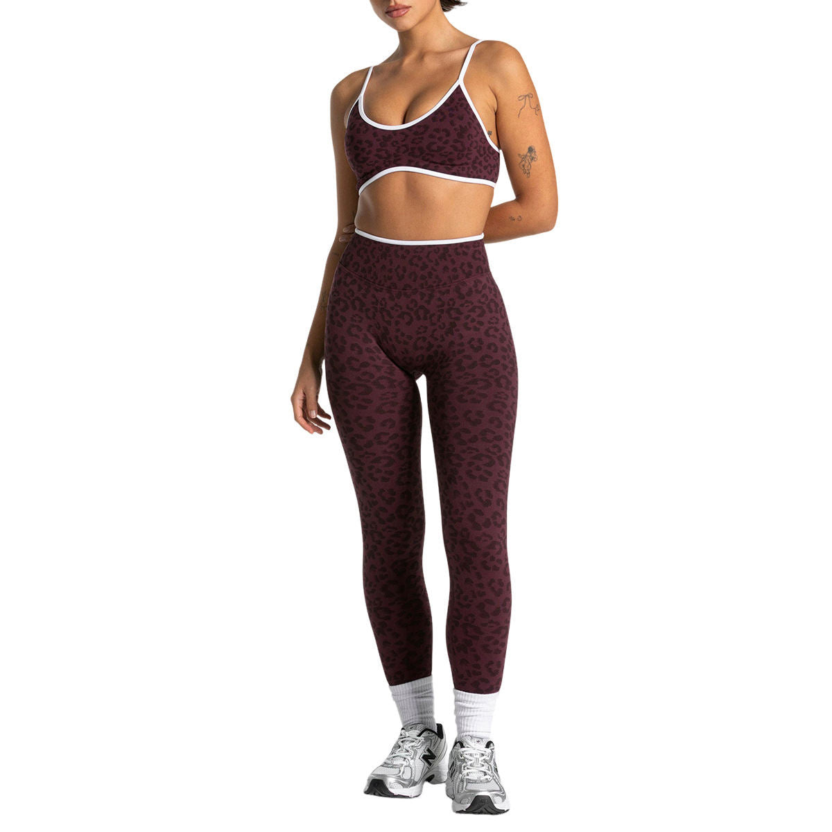 Breathable Sports Bra And Quick-drying Yoga Pants Workout Set
