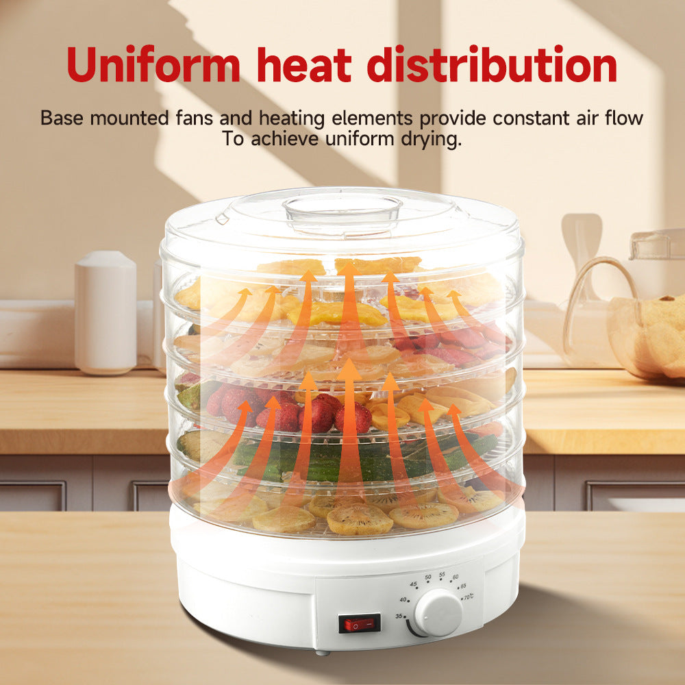 350W Electric Food Dehydrator Fruit Meat Beef Dryer Veg Preserver Machine 5 Tray