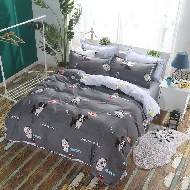 New Active Aloe Cotton Bed Four-piece Set