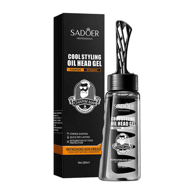 SADOER All-English Hair Gel Cool Styling Oil