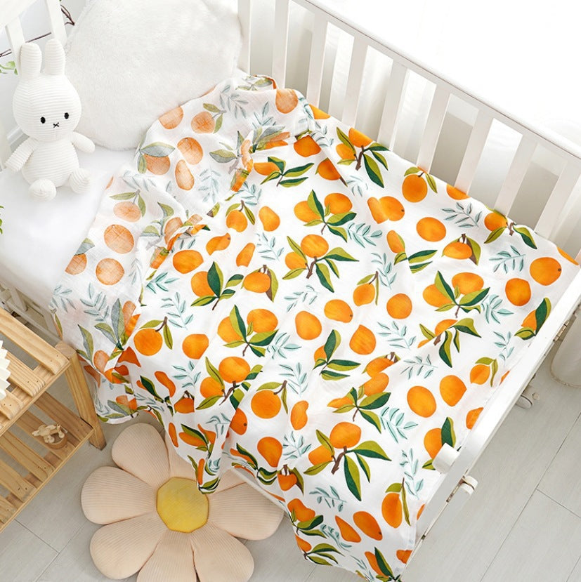 Double-layer Bamboo-cotton Baby Bath Towel Newborn Gauze