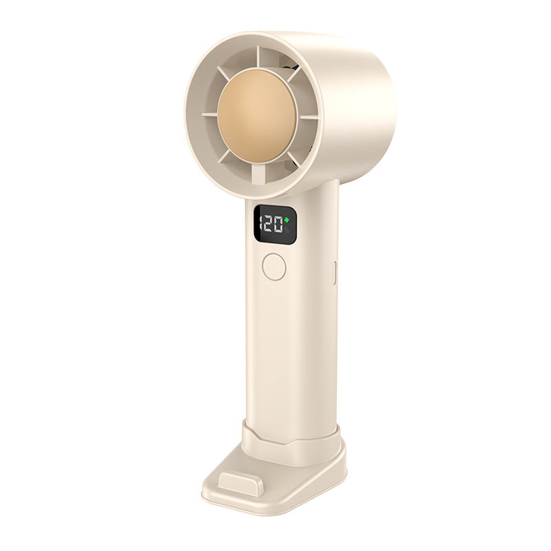 High-speed Handheld Fan Intelligent Digital Display Turbo Fan Portable Usb Charging