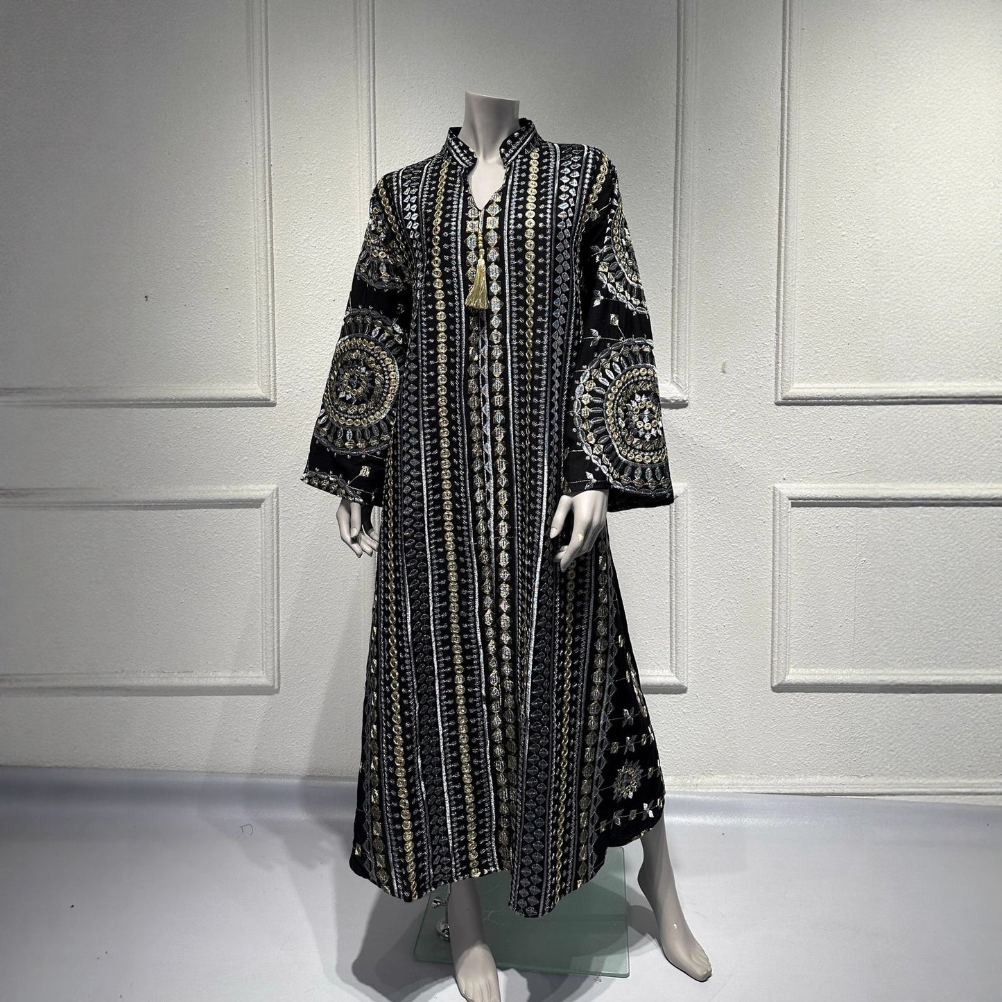 New Best-selling Robe-style Womens Dress With Embroidery