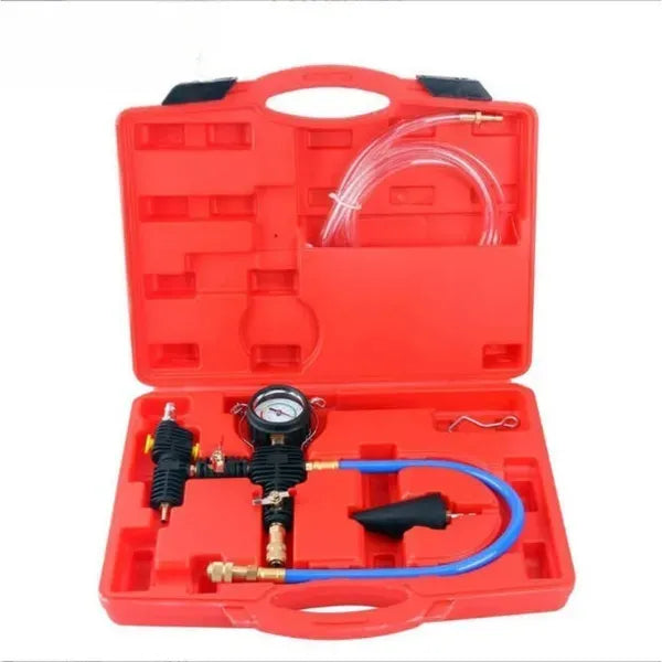 Cooling System Vacuum Fill & Bleed Tester Leak Detection Kit Universal Radiator Adapter
