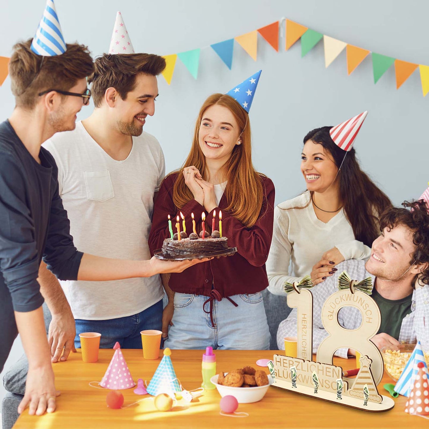 18th Birthday Gift – Elegant Cash Gift & Decorative Item For Special Occasions – Party Accessory Set