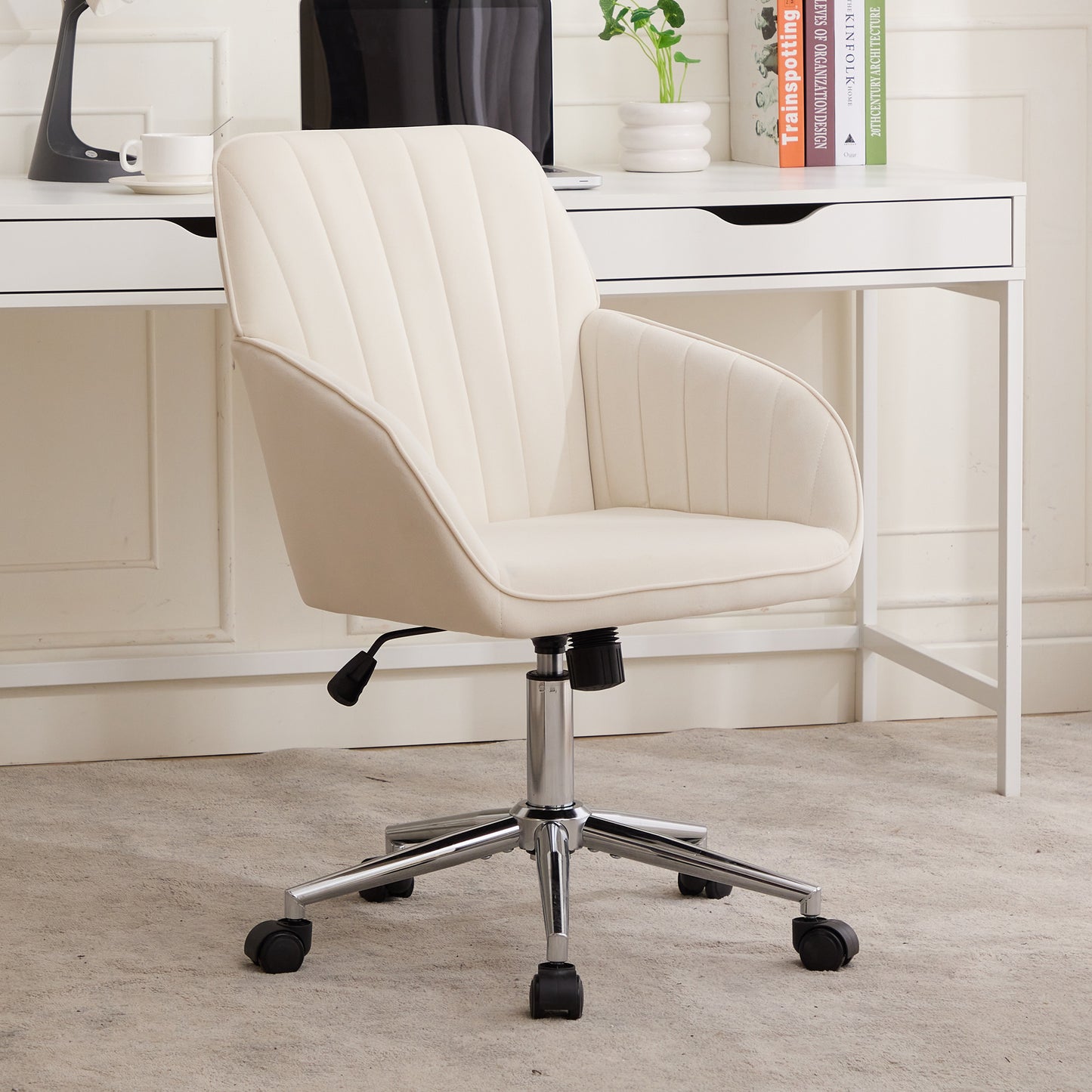 TY Adjustable Office Chair, Home Bedroom, Ergonomic Swivel Chair, Backrest Seat, Comfortable For Long Sitting