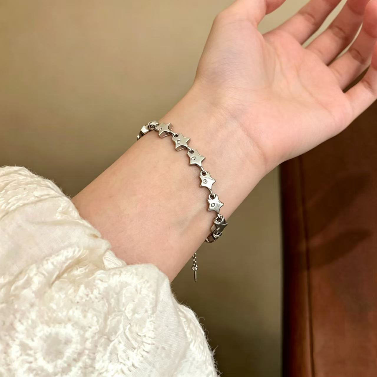 Korean-style Star Tassel Bracelet For Women