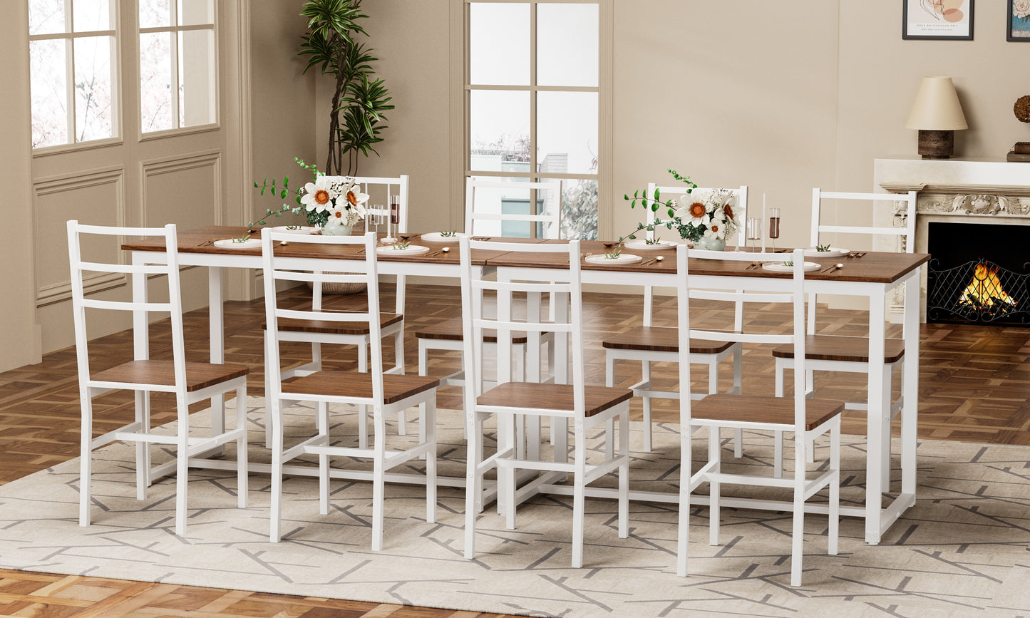 Dining Table Set For 4, Wood Kitchen Table Chairs Set, Space-Saving Design, Modern 5-Piece Dinette Set For Small Place, Kitchen, Dining Room, Restaurant