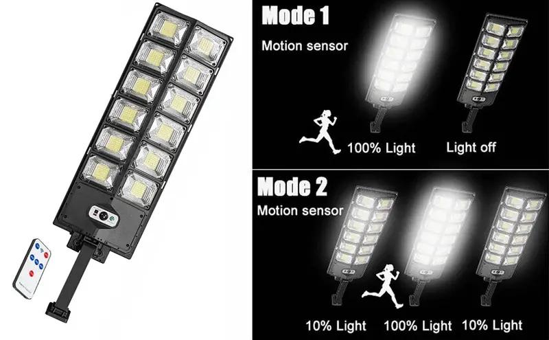 1x Ultra-Bright LED Solar Outdoor Streetlight Daylight Mode Garden Lighting