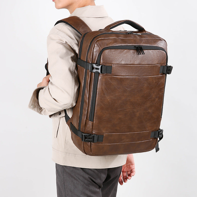 Multi-functional Scalable Computer Bag Solid Color