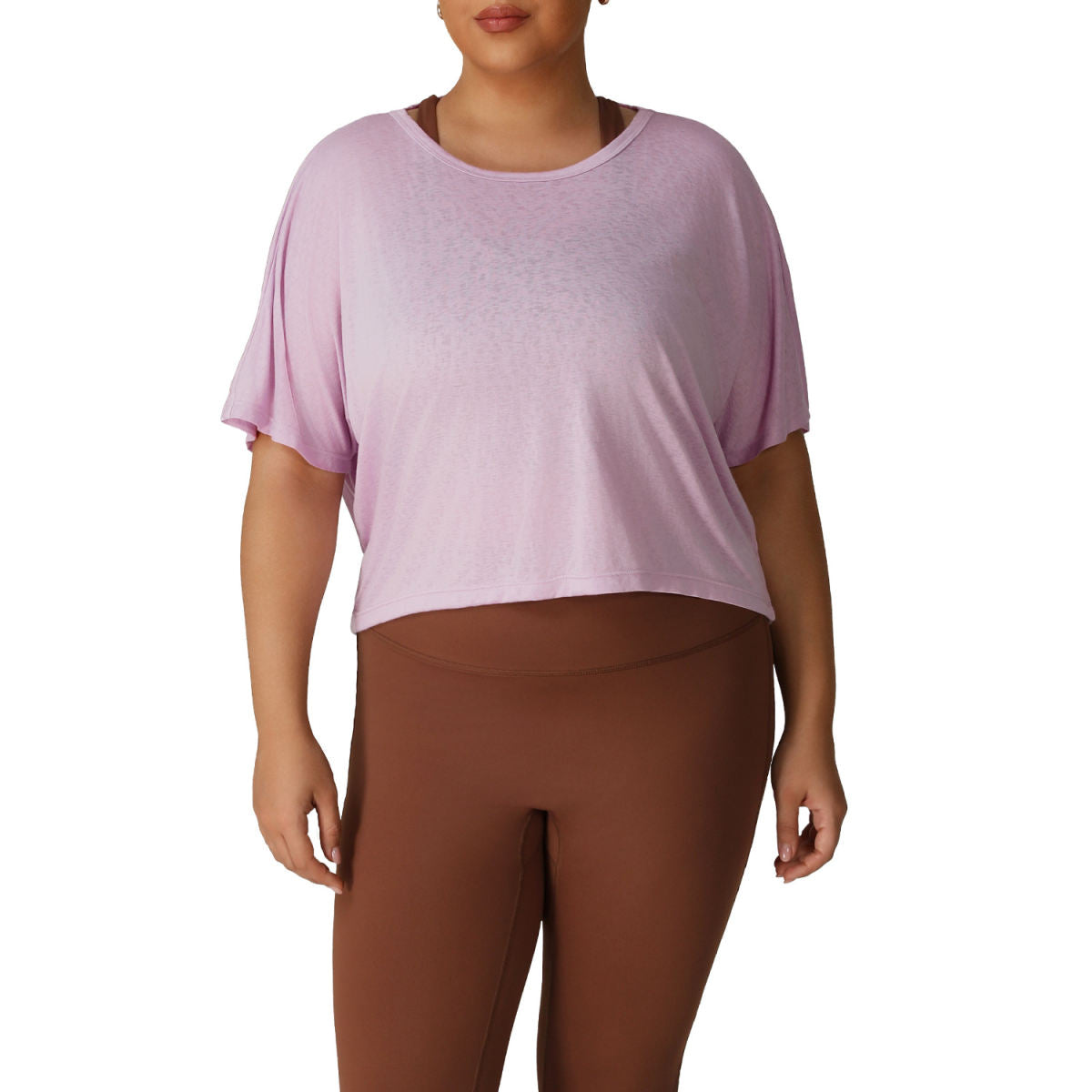 Plus-size Sports Cover-up Fitness And Yoga T-shirt