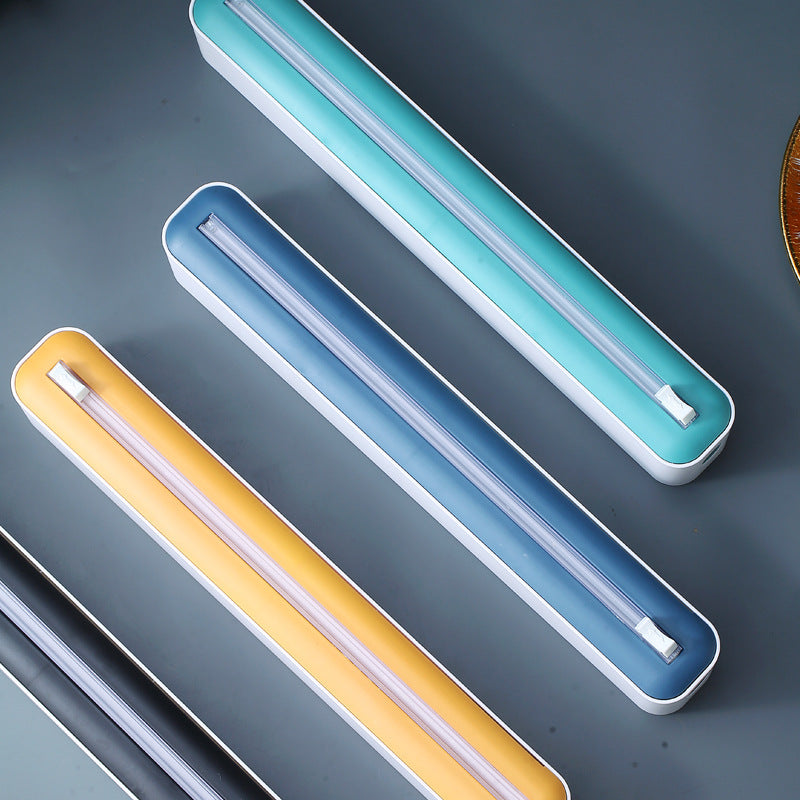 Cling Film Cutter Magnetic Wall-Mounted Kitchen-Use For Tearing Aluminum Foil And Cling Film Box Cover & Bag-Saving Cutting Tool