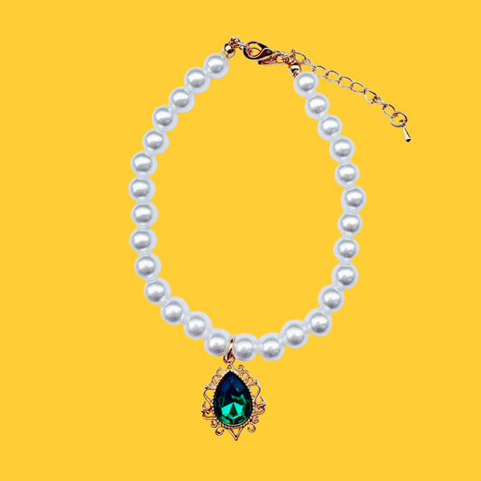 Court-style Crystal Zircon Vintage Pearl Fashion Choker
