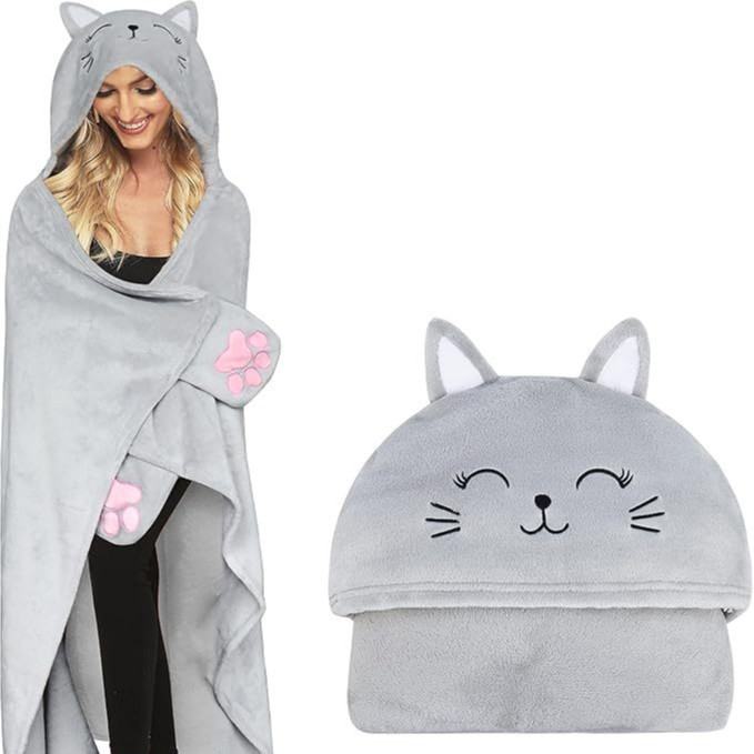 Foldable Hooded Blanket For Home Lunchtime Naps