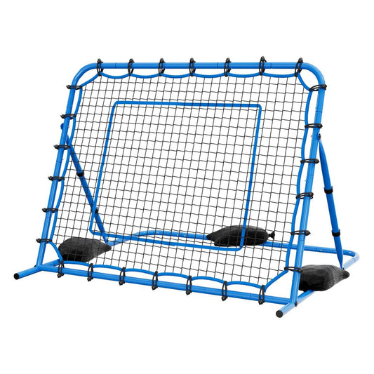 Soccer Rebounder Net, Quick-Switch Angle Soccer Goal Rebounder For Control, Passing Practice, Heavy-Duty Iron Frame & PE Net, Easy Setup Ball Training Aids & Equipment For Teens&Adults,5 X 4 Ft