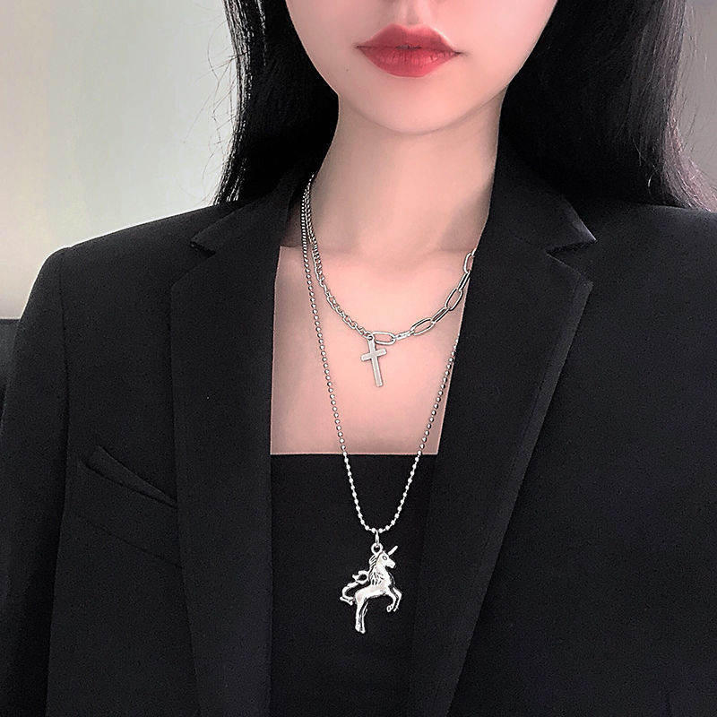 Accessories Multi-layer Twin Sweater Chain Hip Hop