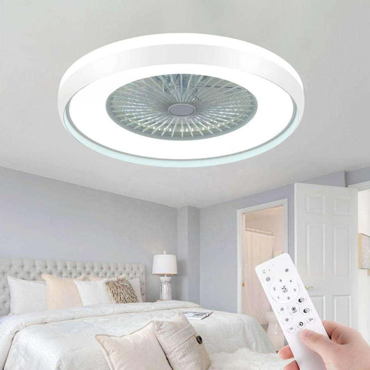 RGB Smart Bedroom Fan-Light With Graffiti Design